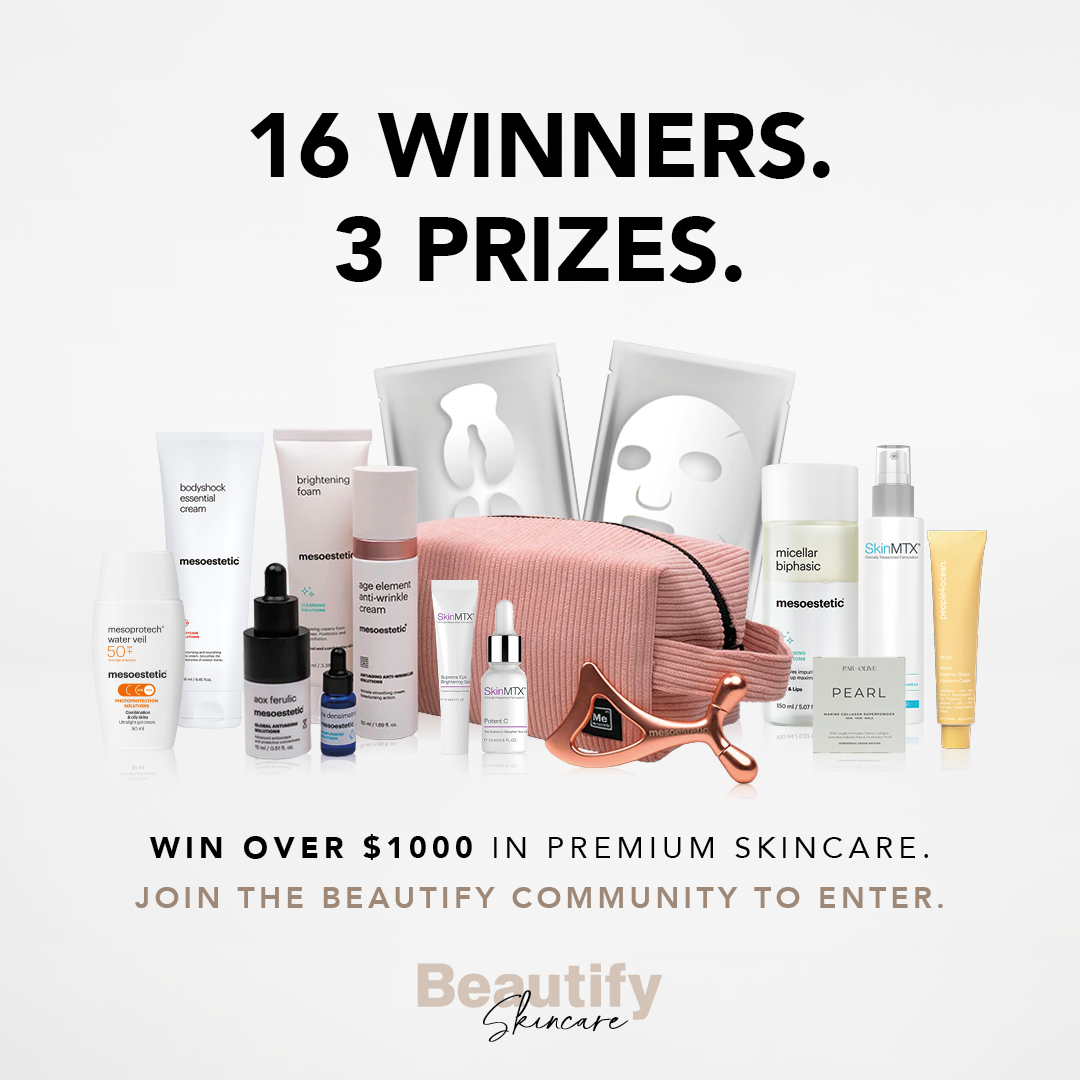 Beautify Skincare Facebook ad: Beautify Mega Giveaway Awaits