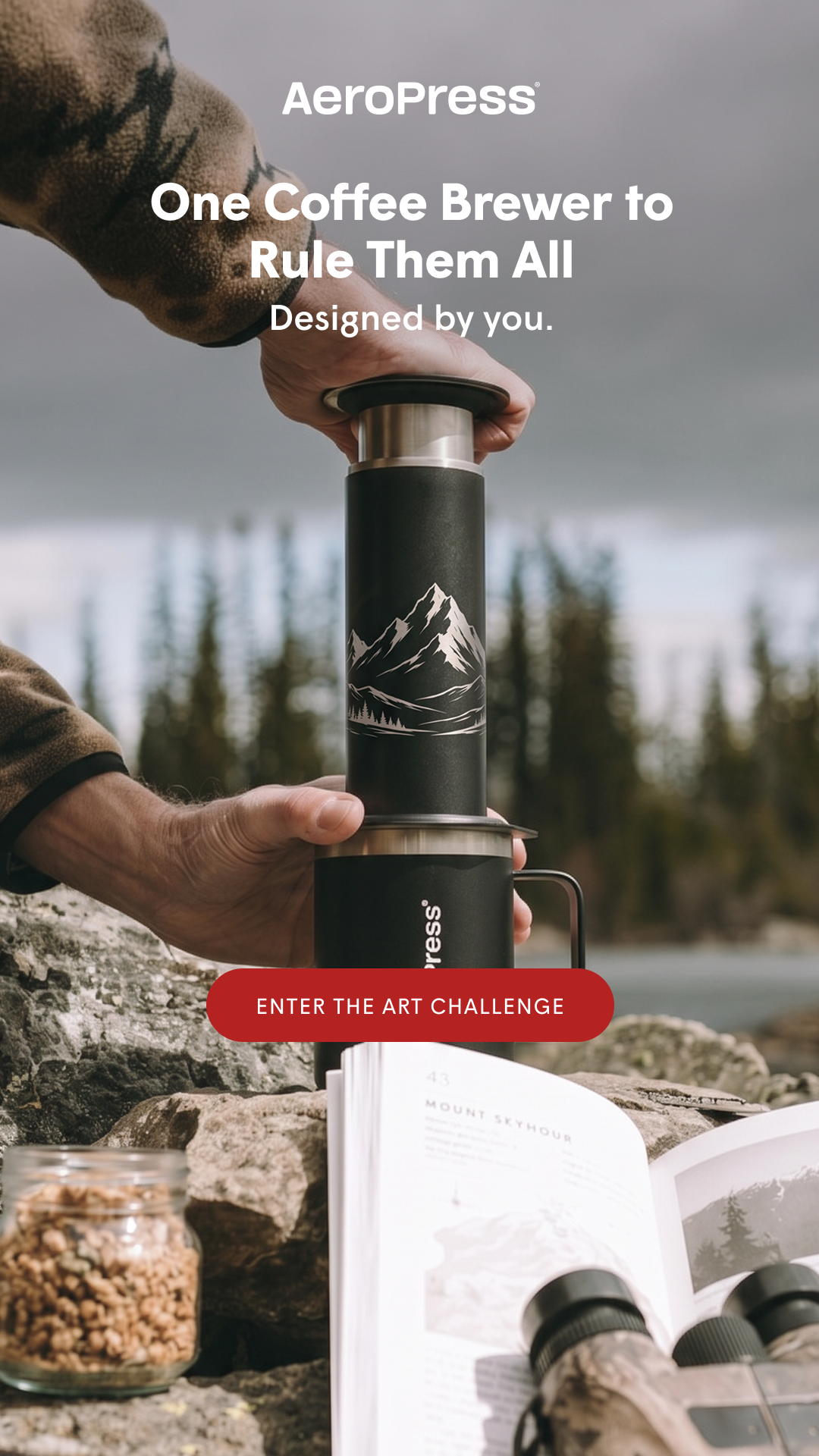 AeroPress Facebook ad