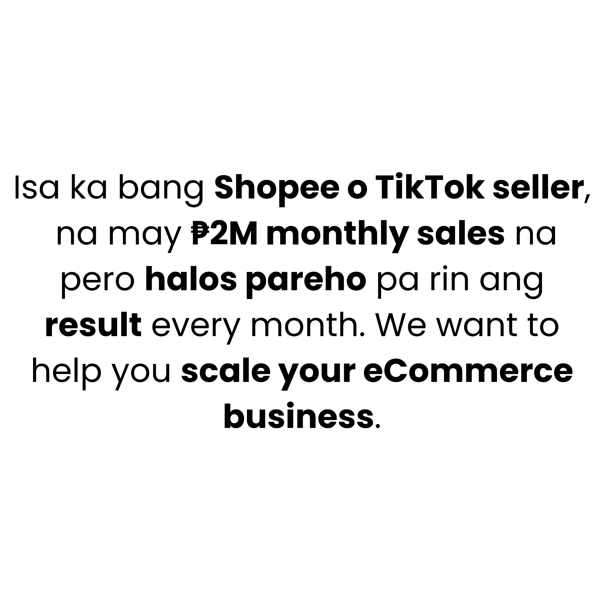 ECOM Accelerator Facebook ad