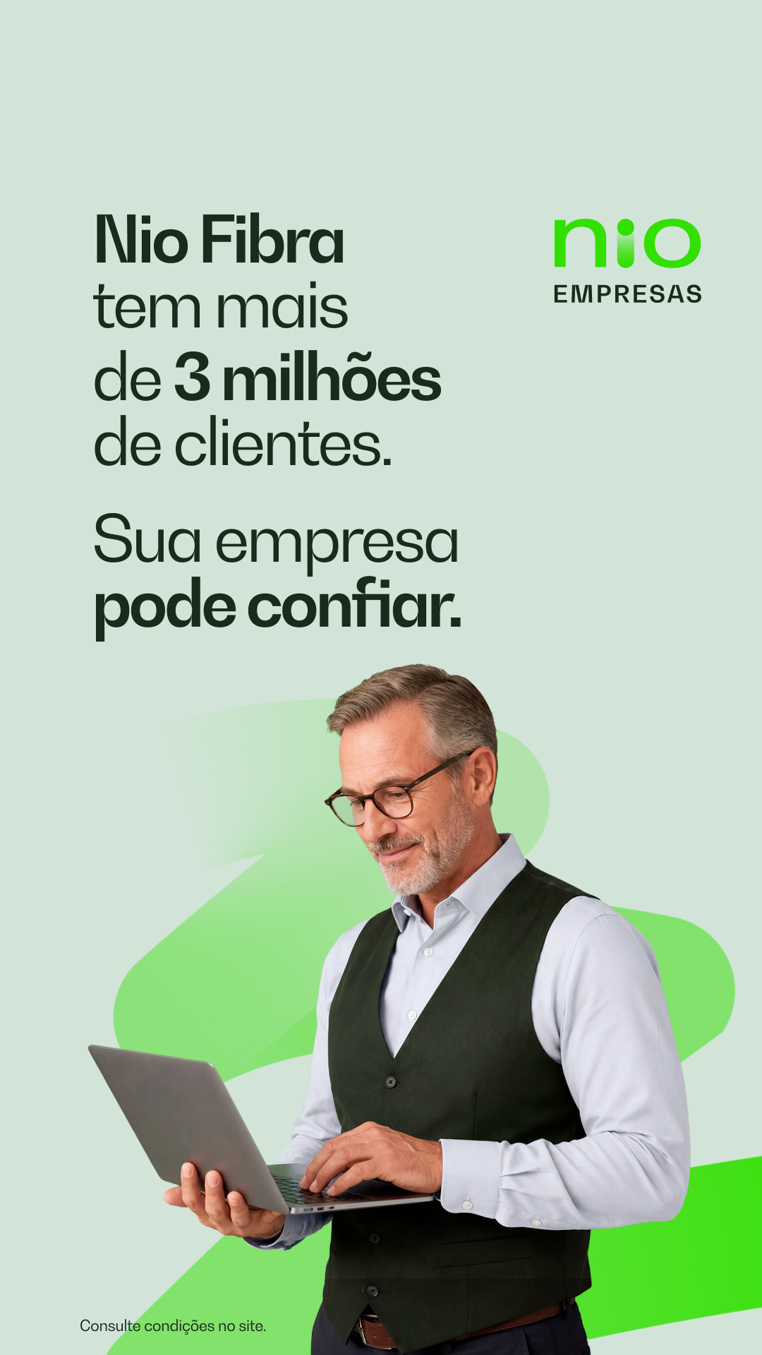 Nio Facebook ad: Mais de 3 milhões de clientes já tem.