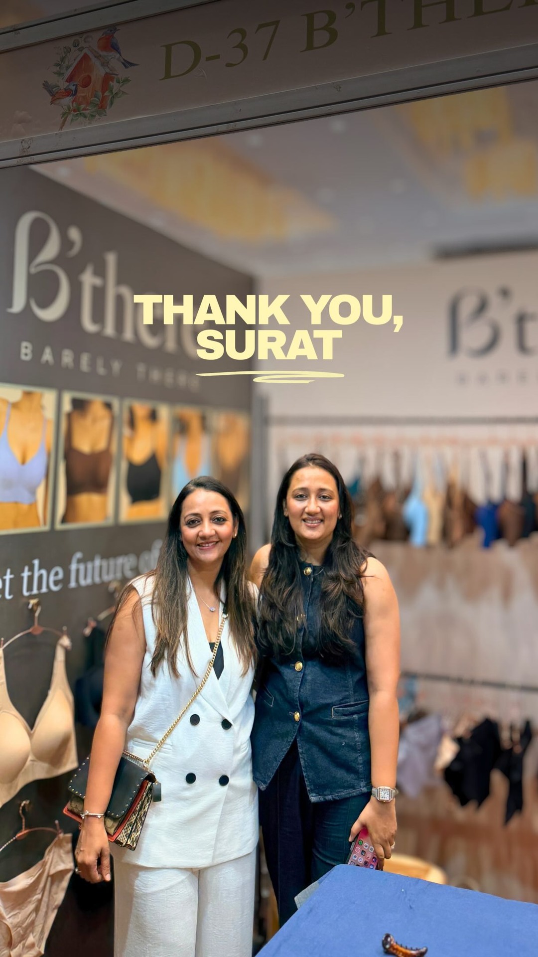 B'there Facebook ad: Thank you for showing up with so much…