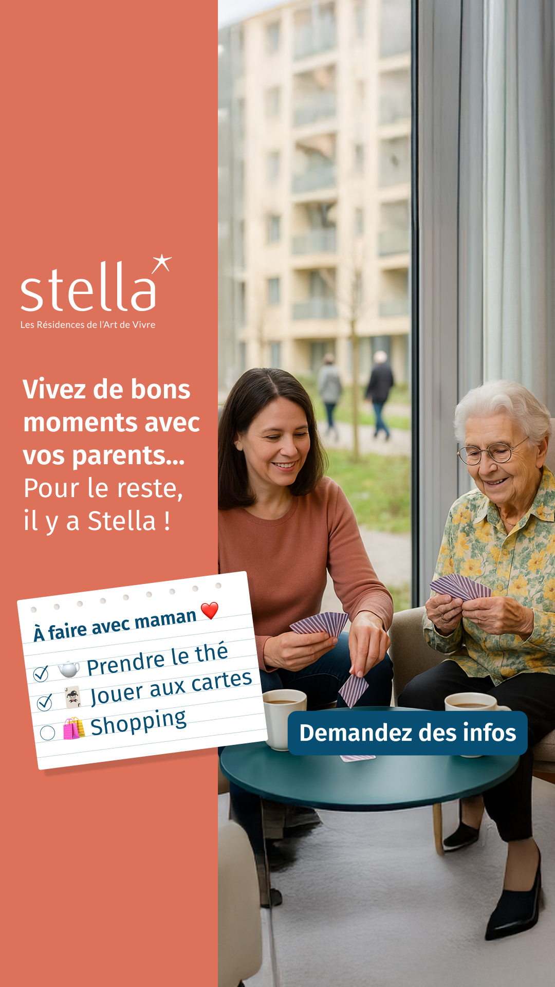 Stella Résidences Seniors Facebook ad
