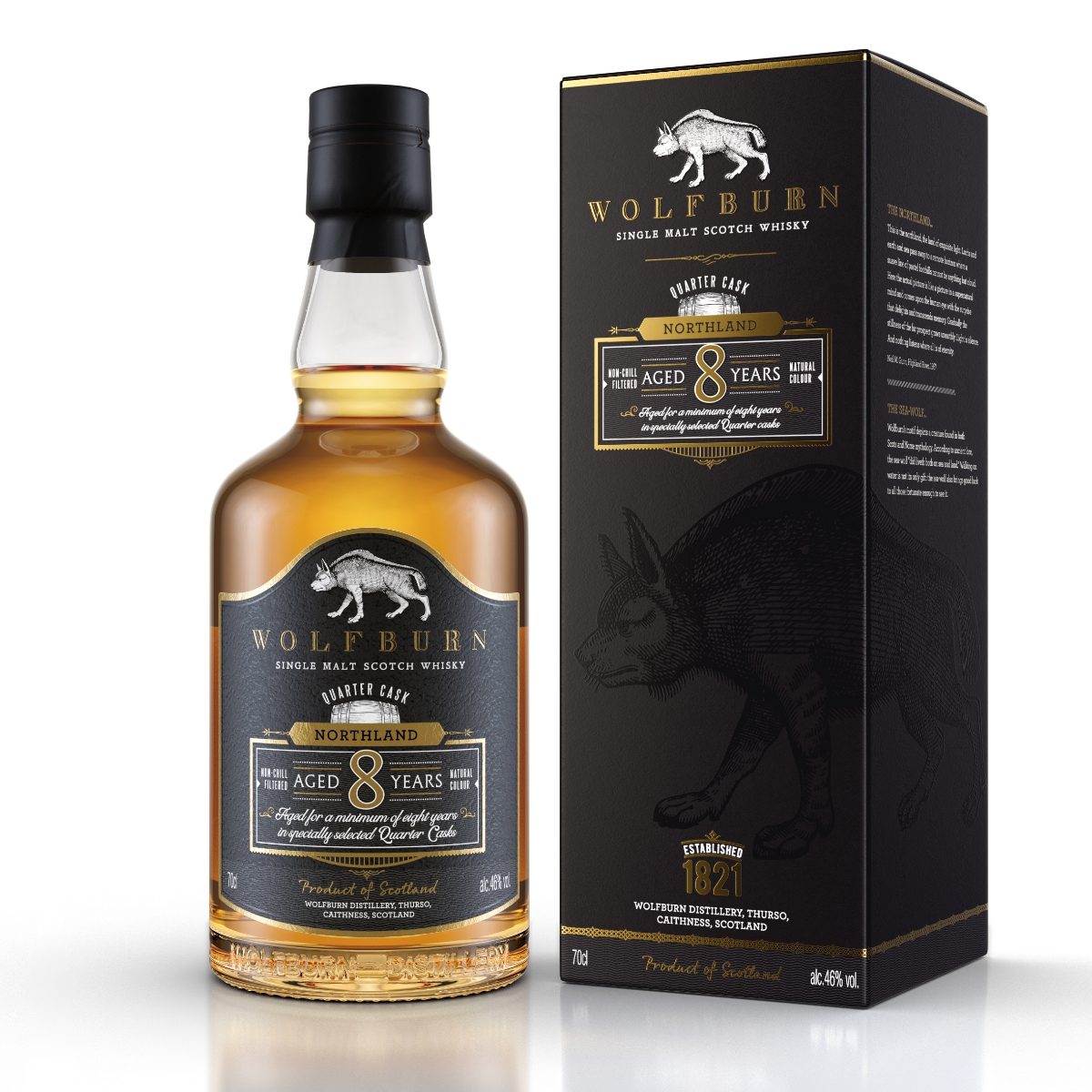 Wolfburn Whisky Facebook ad: Wolfburn's Northland 8-year-old Single Malt Scotch