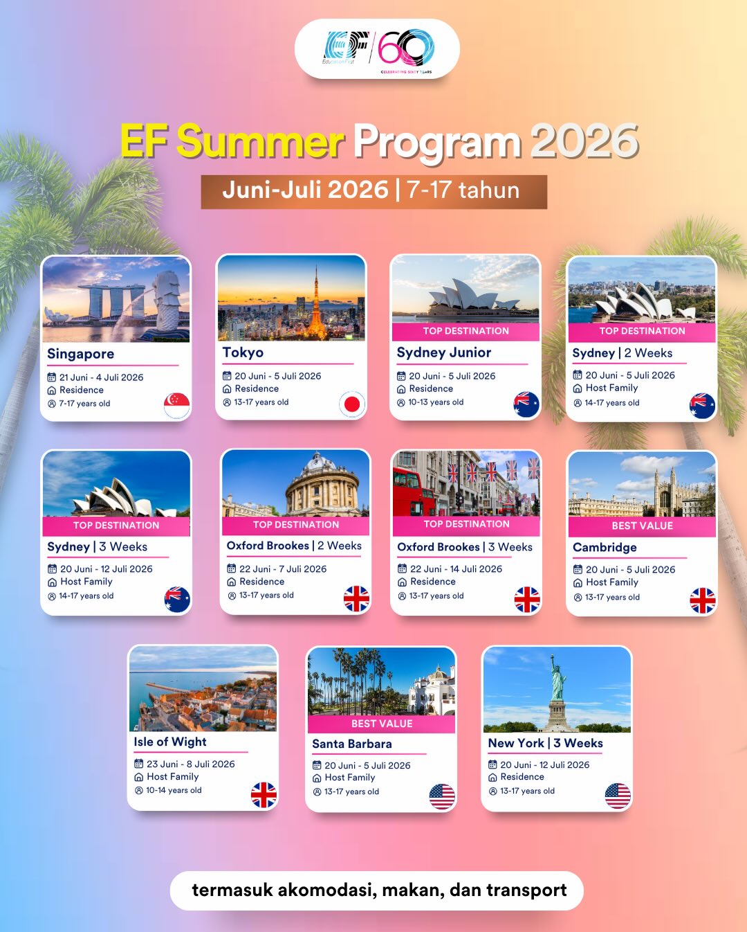EF Indonesia, Homestay, Internship and Study Abroad Facebook ad: EF Indonesia, Homestay, Internship and Study Abroad