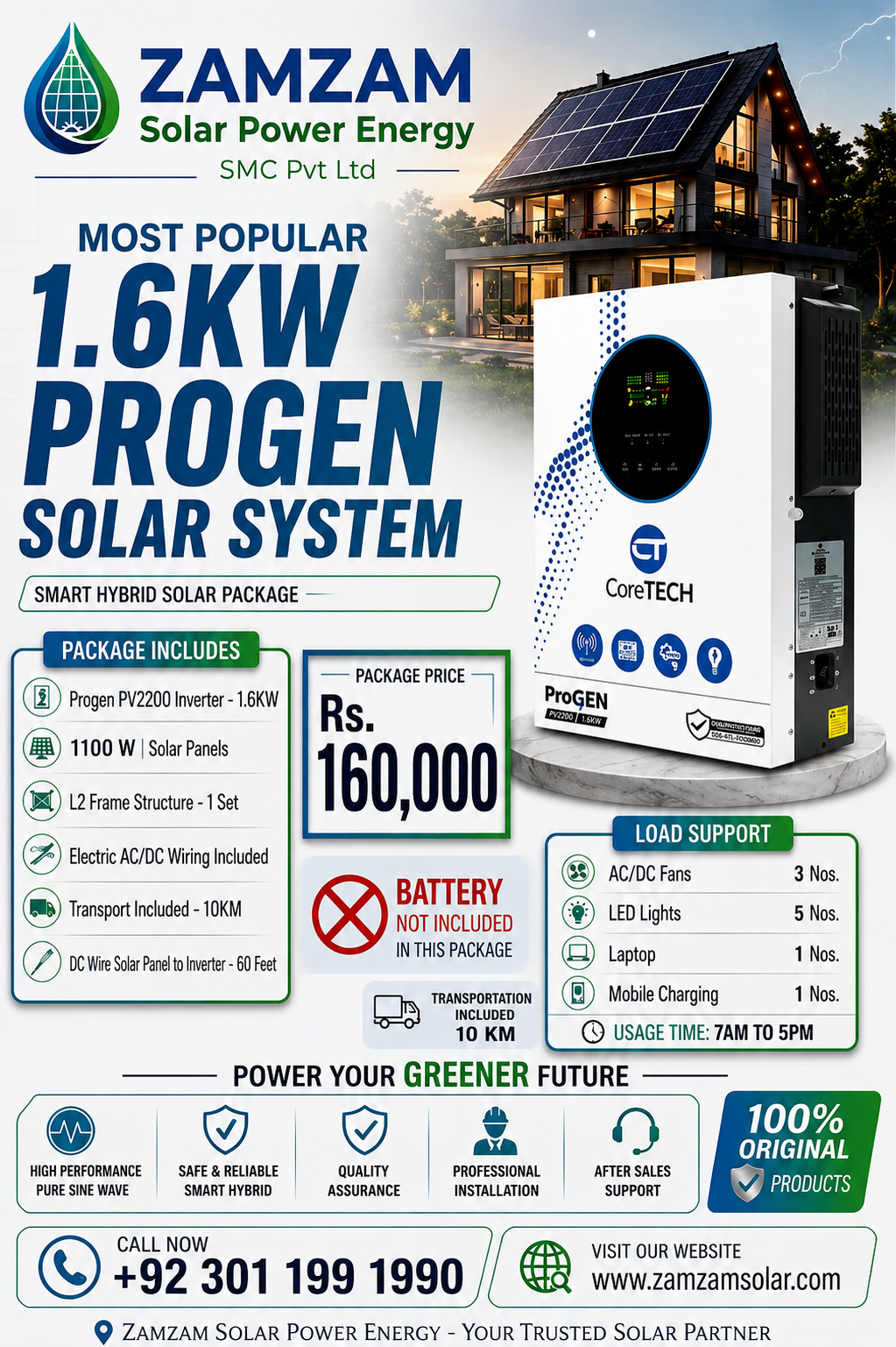 ZamZam Solar Facebook ad: Run Your Home & AC on Solar from…