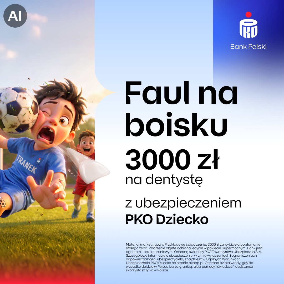 PKO Bank Polski Facebook ad: PKO Dziecko. Dla spokojnej głowy