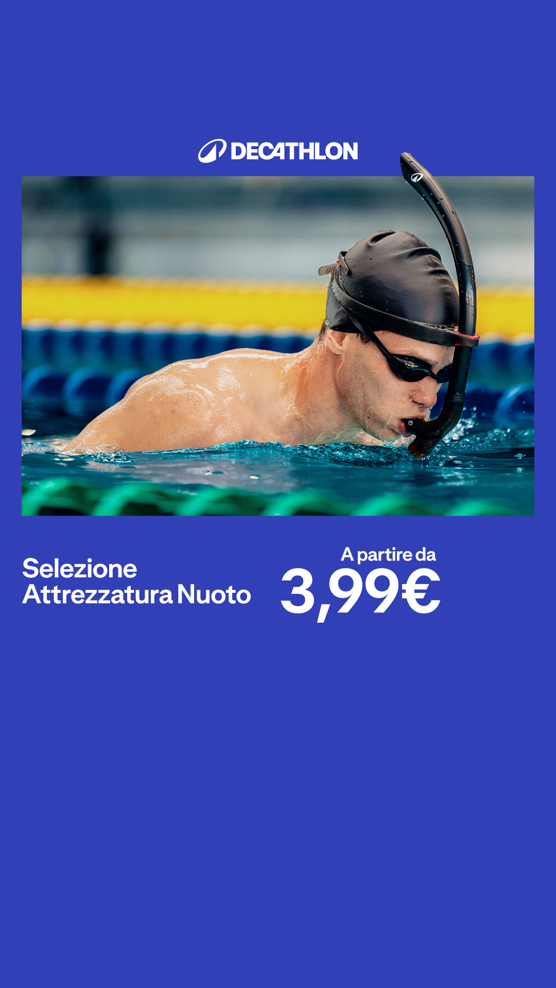 Decathlon Italia Facebook ad: Attrezzatura da nuoto