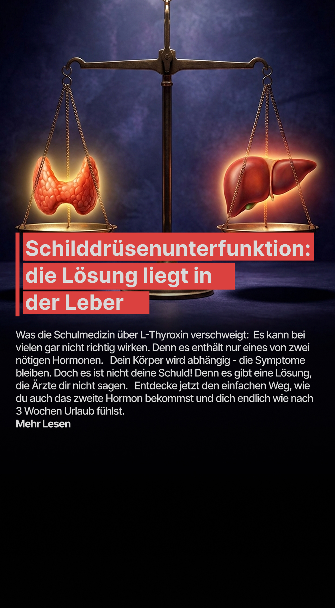 Mission Schilddrüse Facebook ad