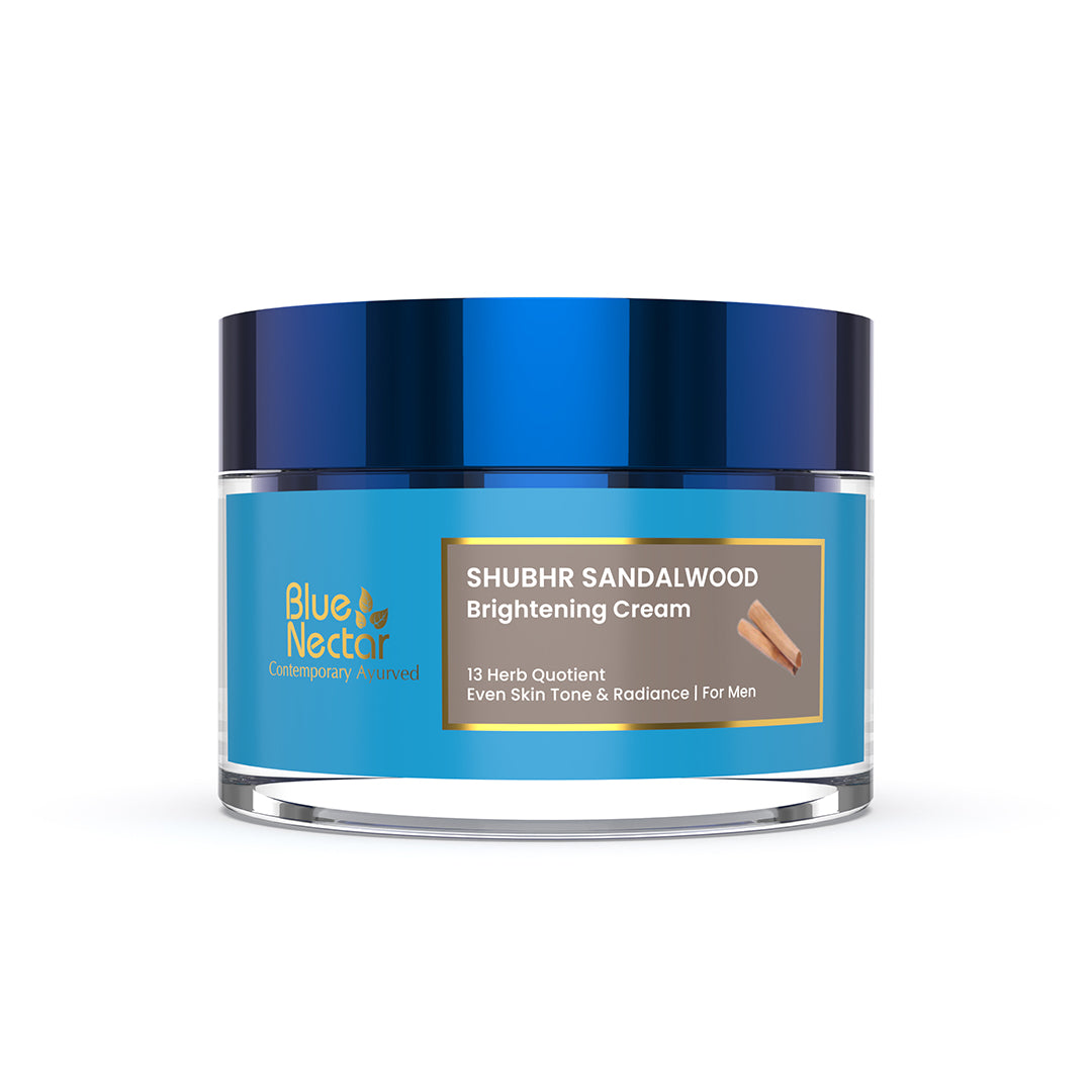 Blue Nectar Facebook ad: Shata Dhauta Ghrita Face Cream is made using…