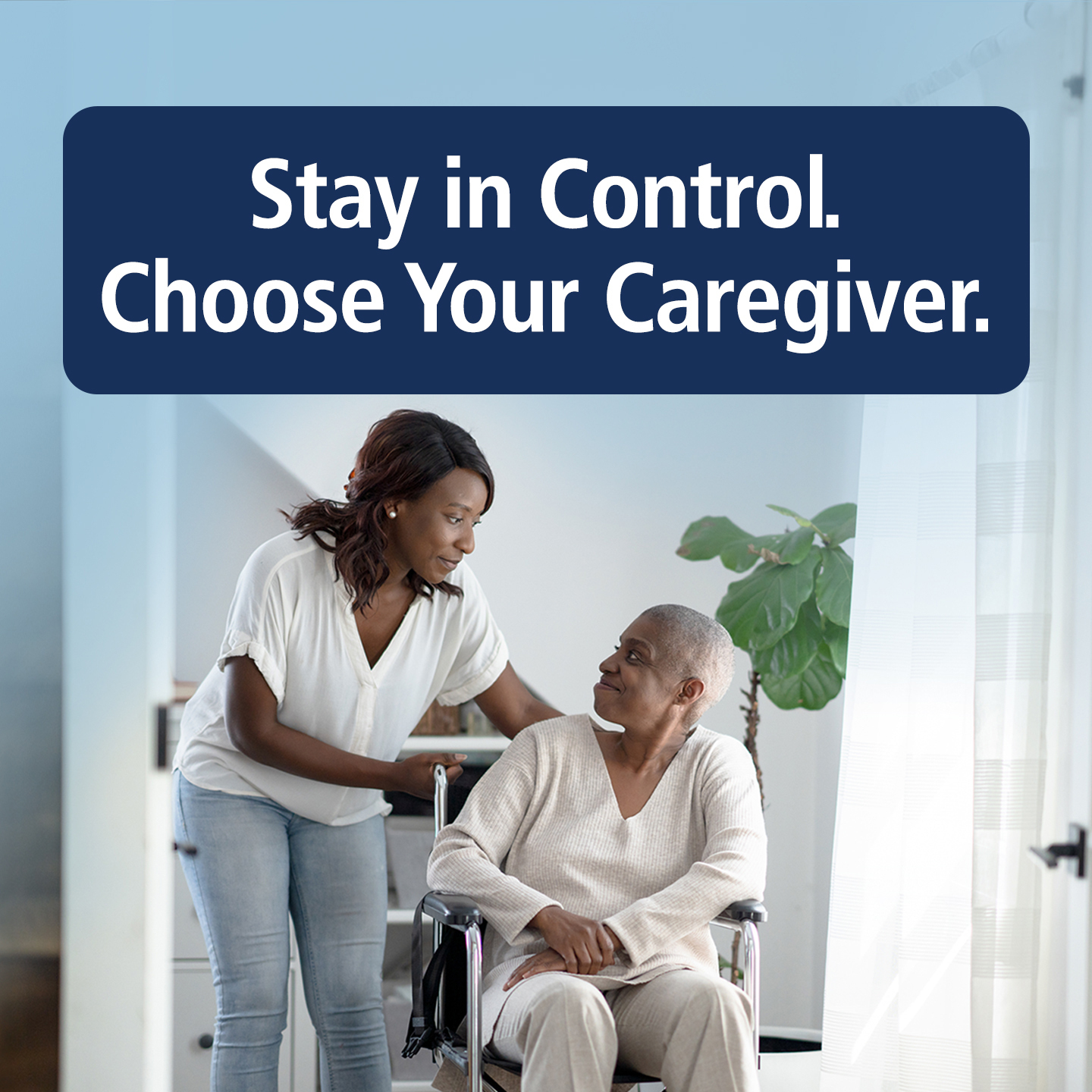Integrity Home Care + Hospice Facebook ad: Take Control of Care
