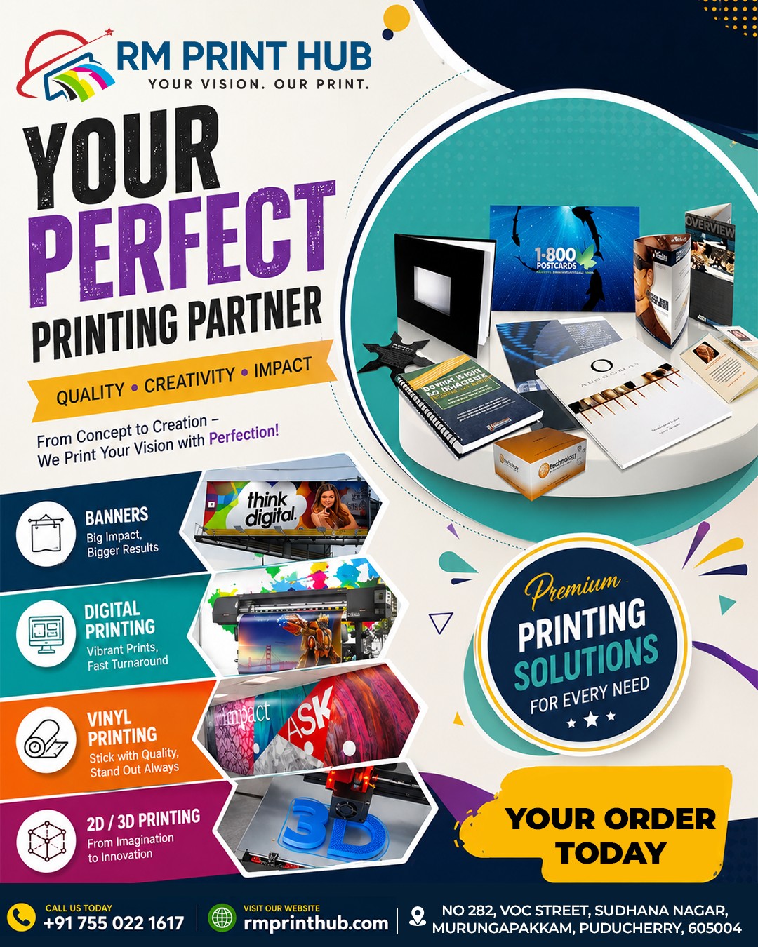 RM PrintHub Facebook ad: Get Your Free Brand Quote Today