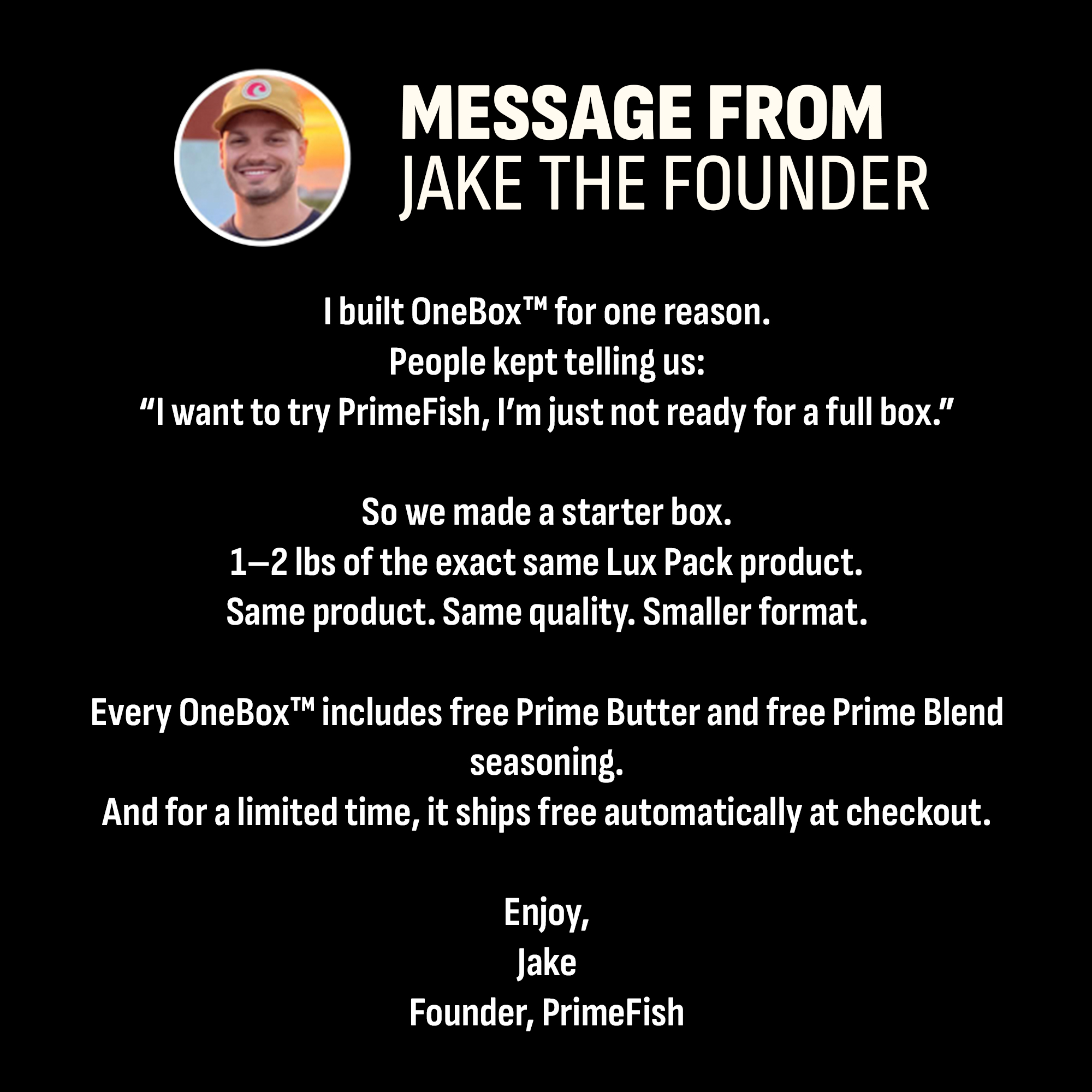 PrimeFish Seafood Co. Facebook ad