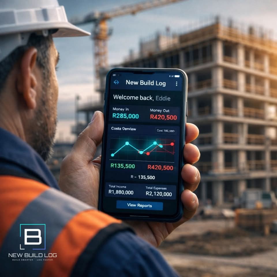New Build Log Facebook ad: Construction management software for serious builders.