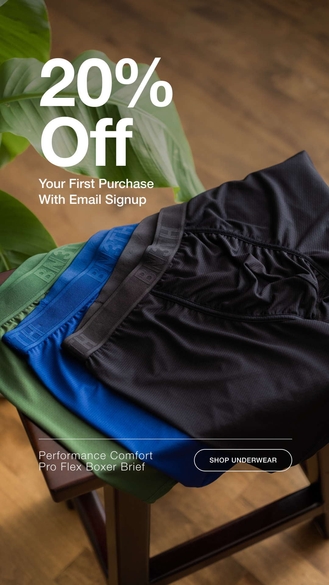 BN3TH Apparel Facebook ad: Made To Move