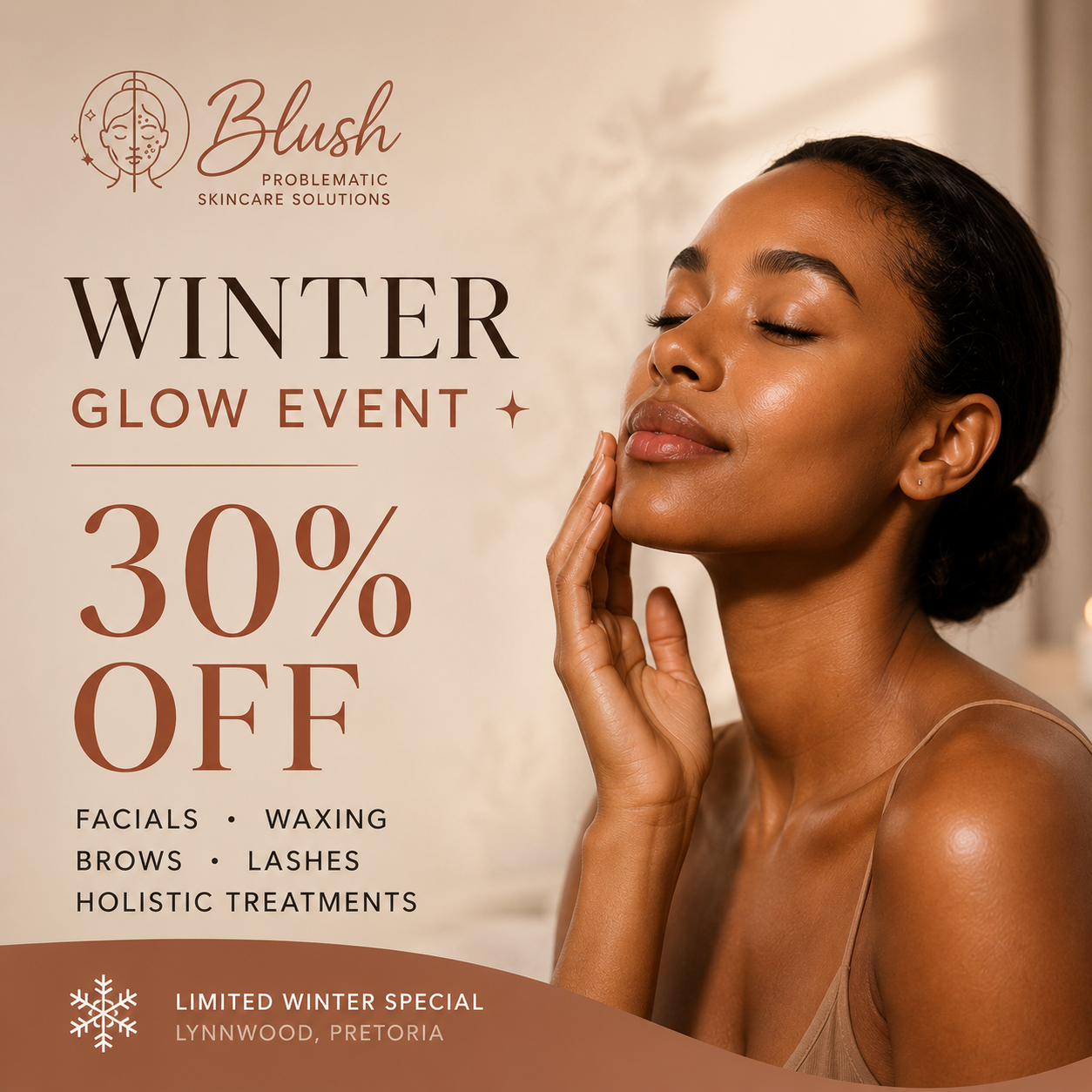 Blush Problematic Skincare Solutions Facebook ad