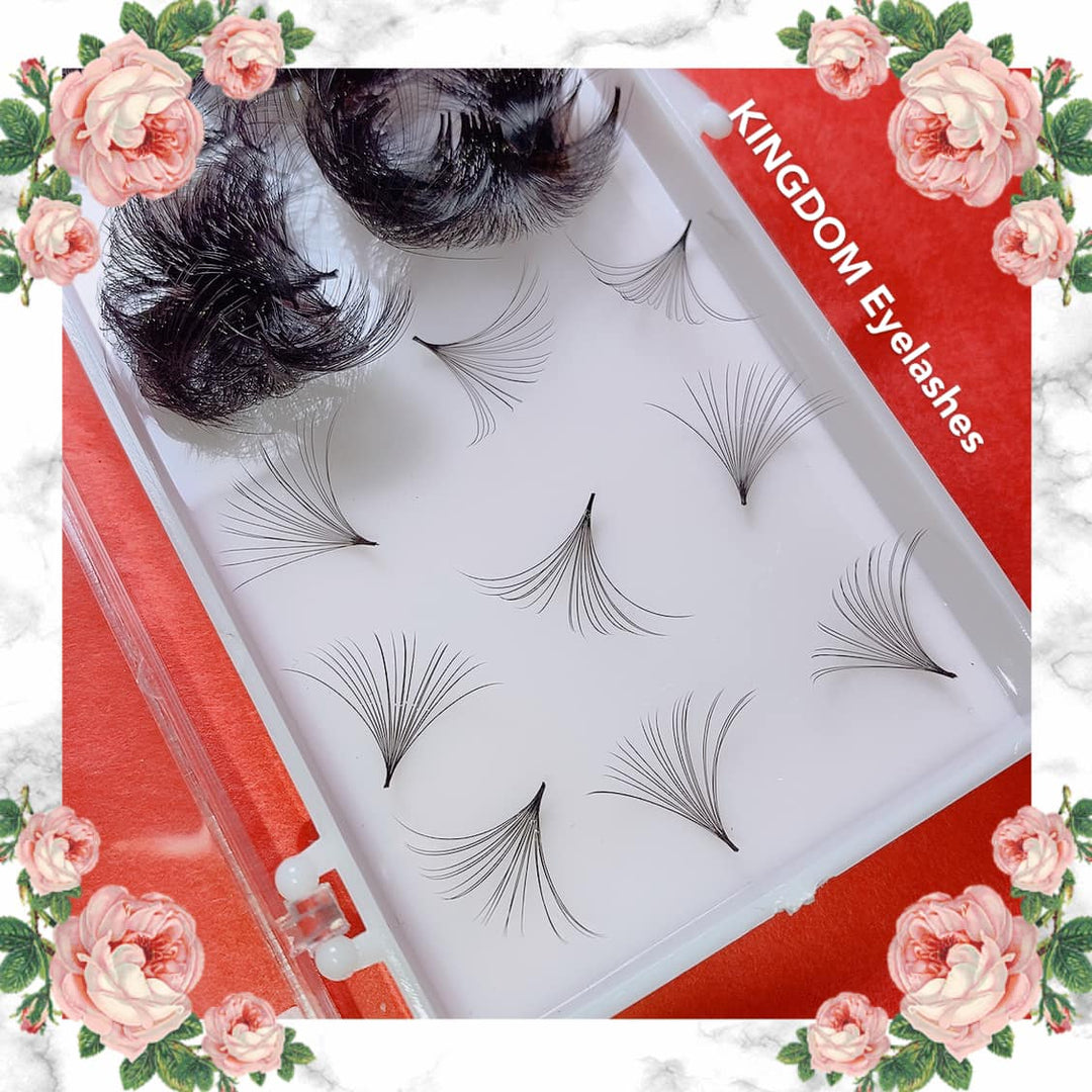 Kingdom Eyelashes Facebook ad: Upgrade your lash sets instantly.