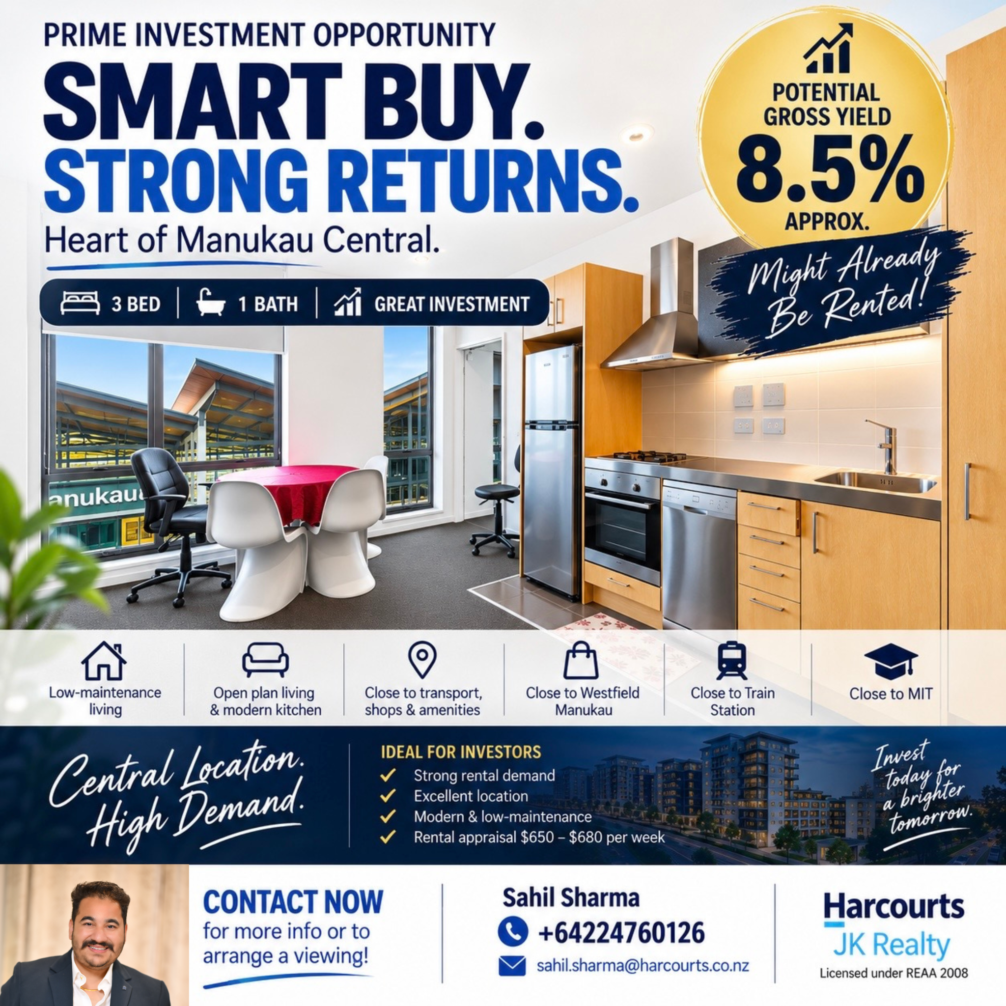 Sahilsharma.realestate Facebook ad: Manukau Investment With Serious Potential