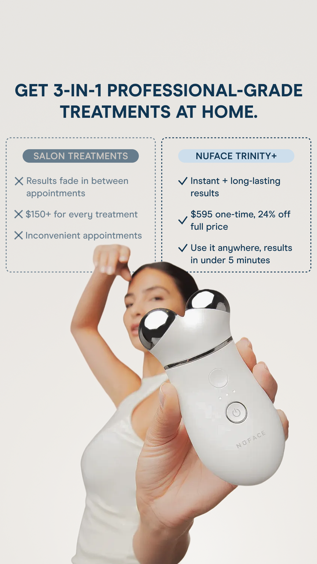 NuFACE Facebook ad