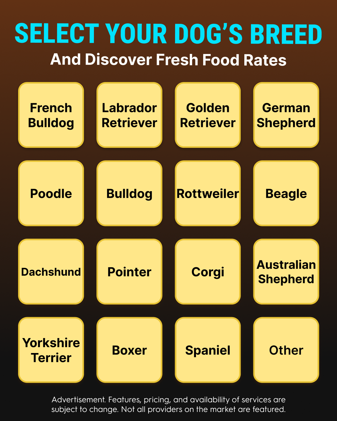 Top10.com - Pet Food Facebook ad