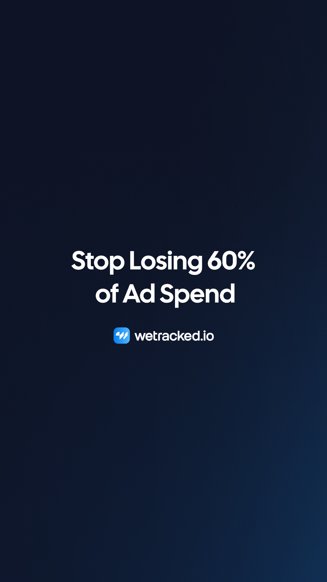 wetracked.io Facebook ad