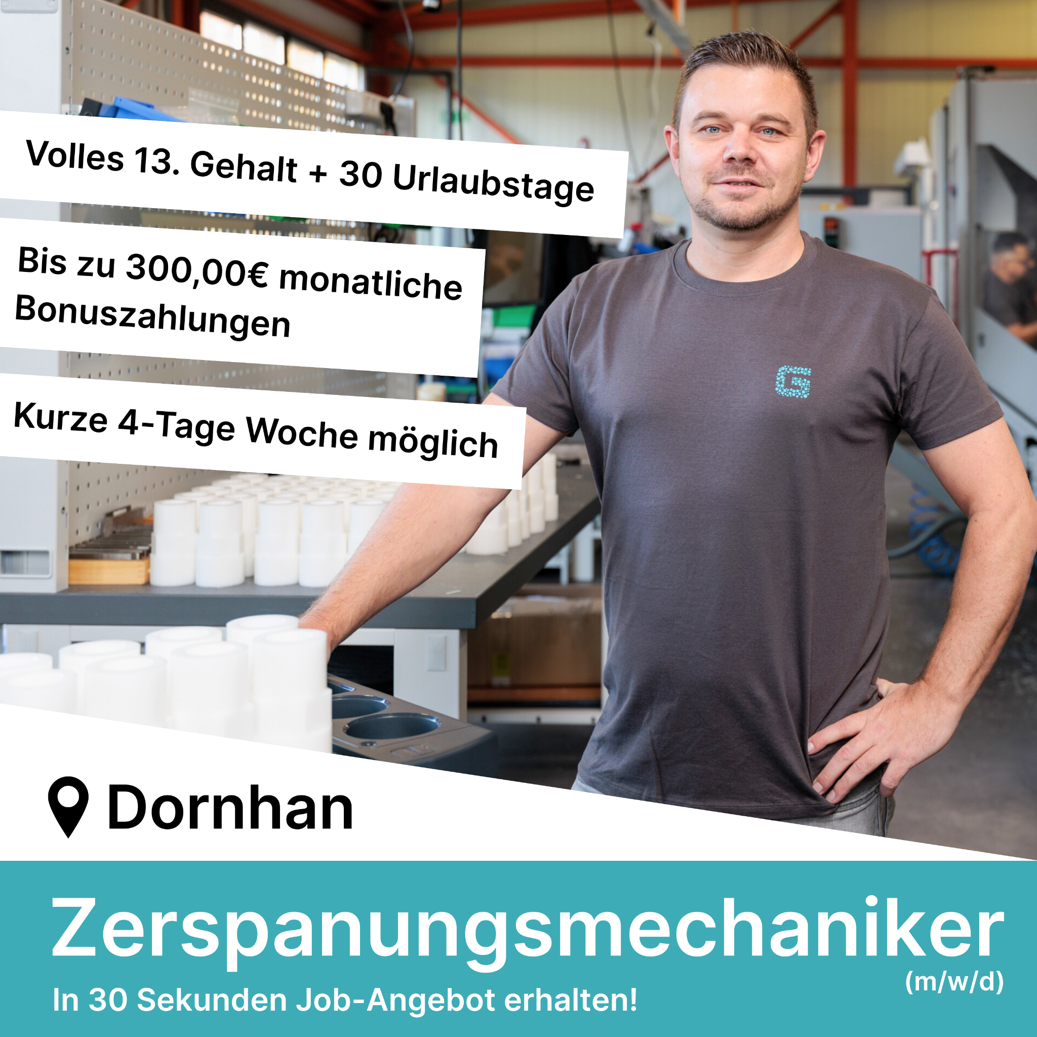 Candidate Flow Jobs: Zerspanungsmechaniker Facebook ad