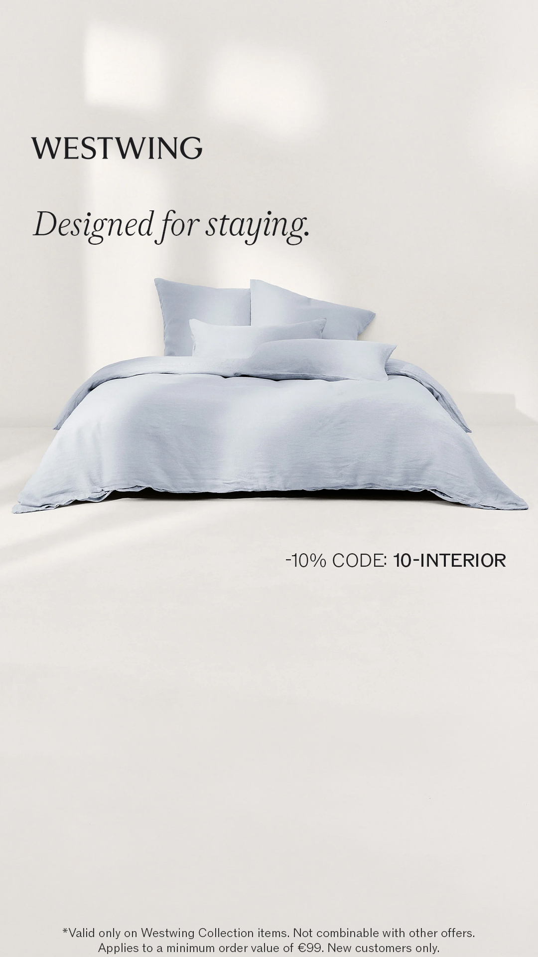 Westwing.at Facebook ad: Sleep In Style