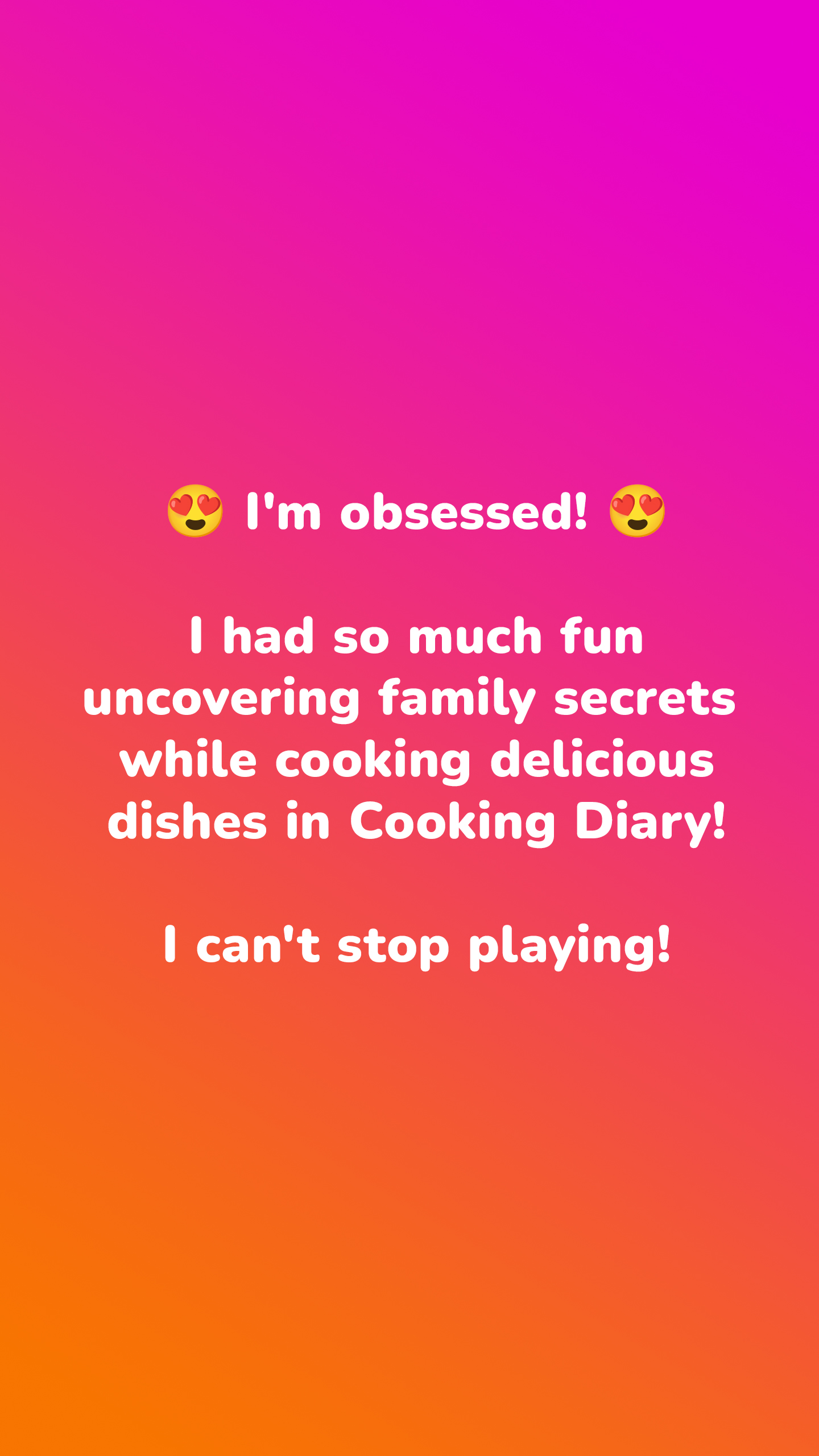 Cooking Diary Facebook ad from Jul 17, 2026