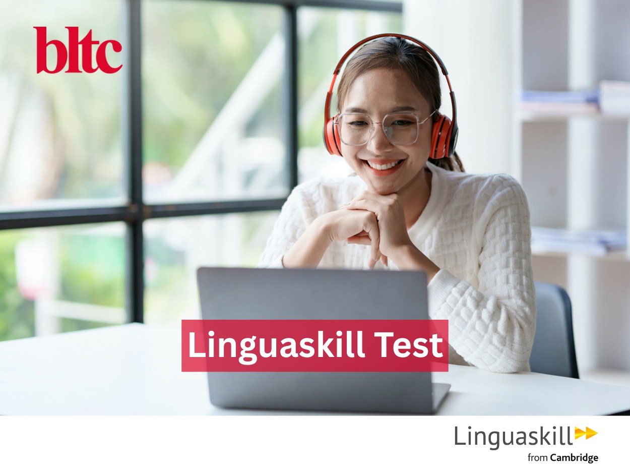BLTC Amsterdam Facebook ad: Linguaskill, British language Training centre
