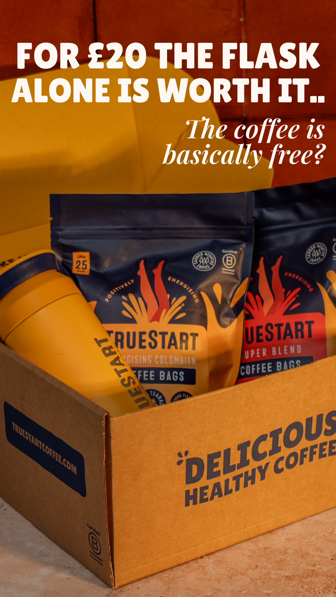 TrueStart Coffee Facebook ad