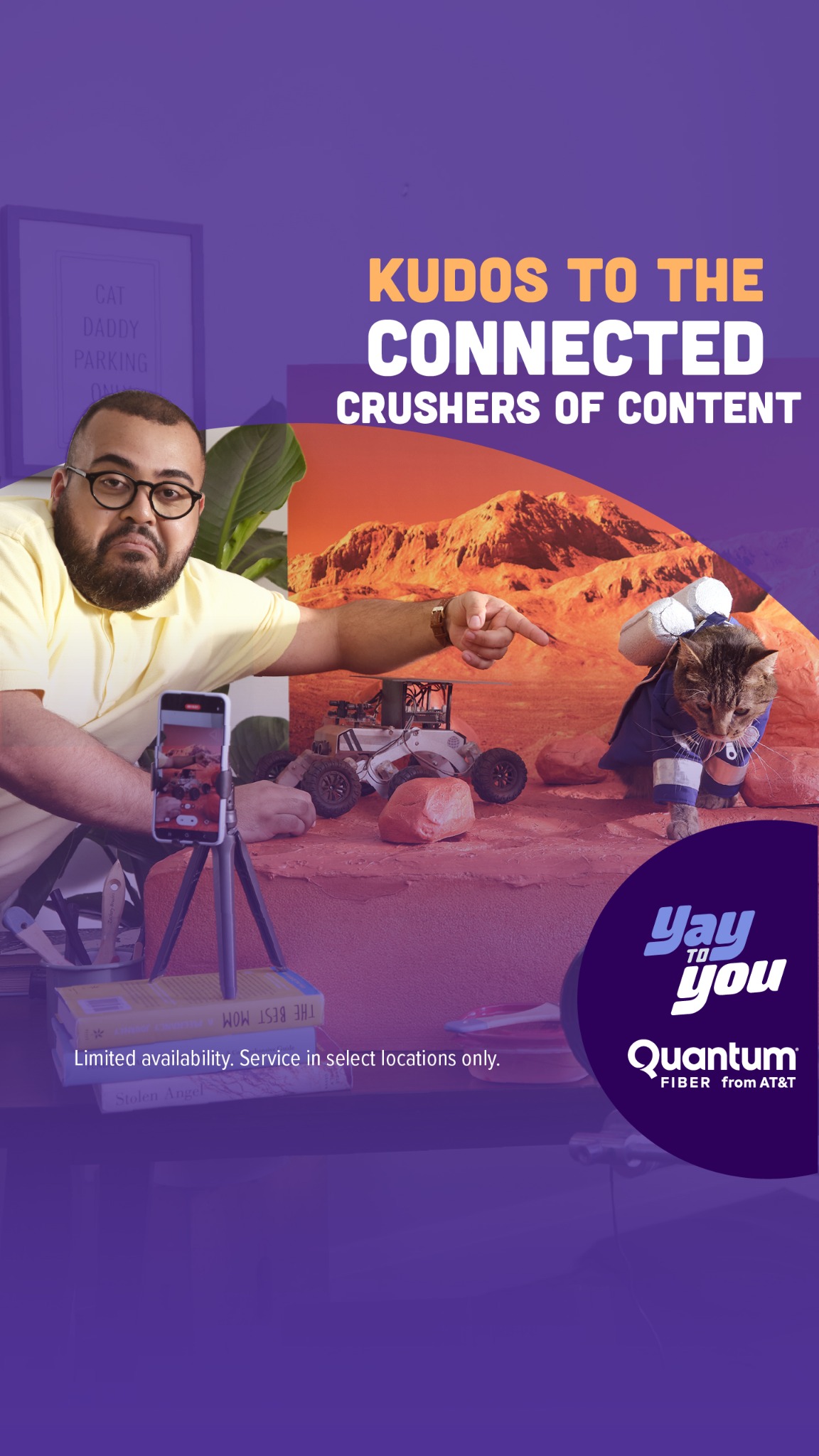 Quantum Fiber Facebook ad from Aug 6, 2026
