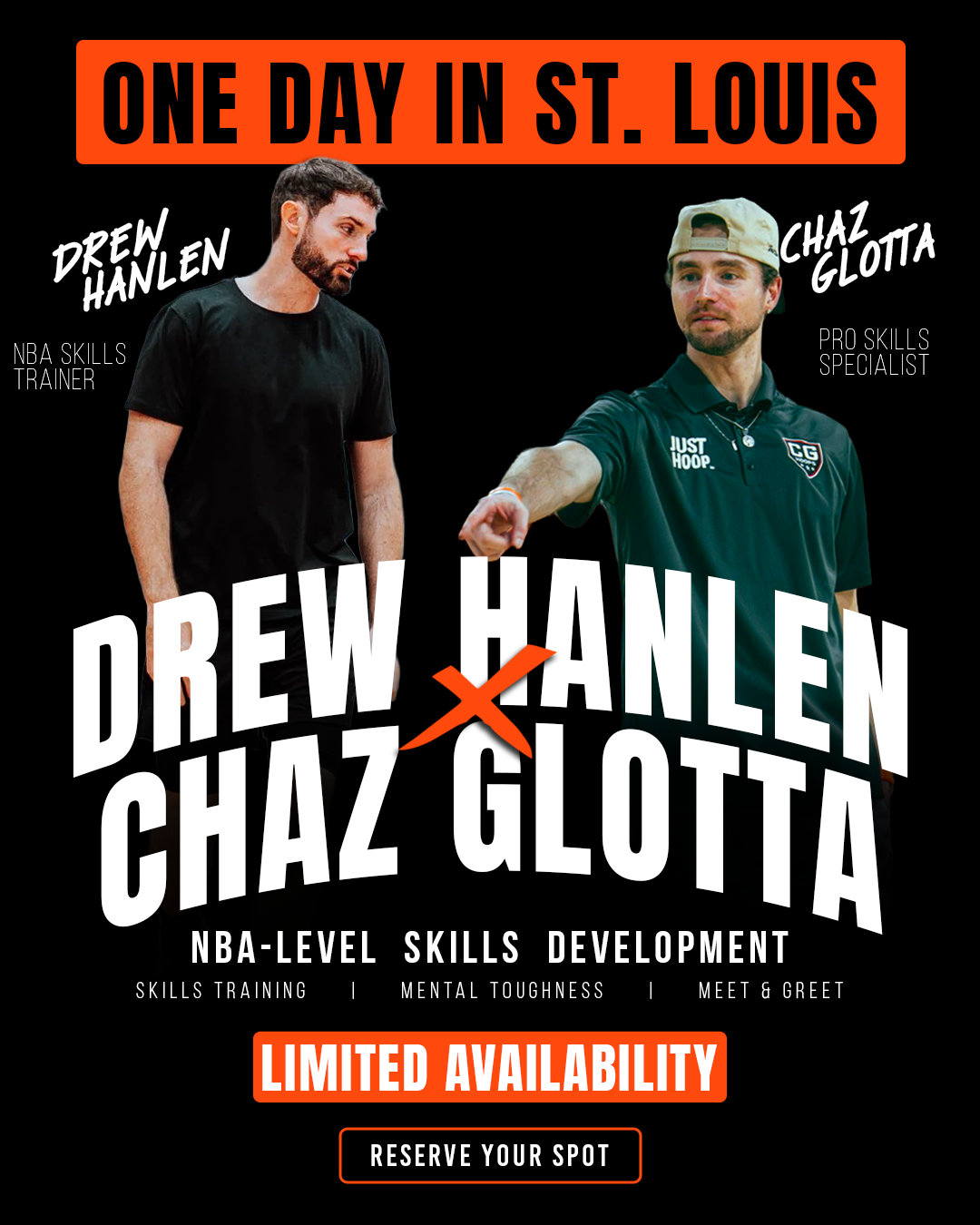 CG Hoops Basketball Facebook ad: Train With Drew Hanlen, Sept. 26