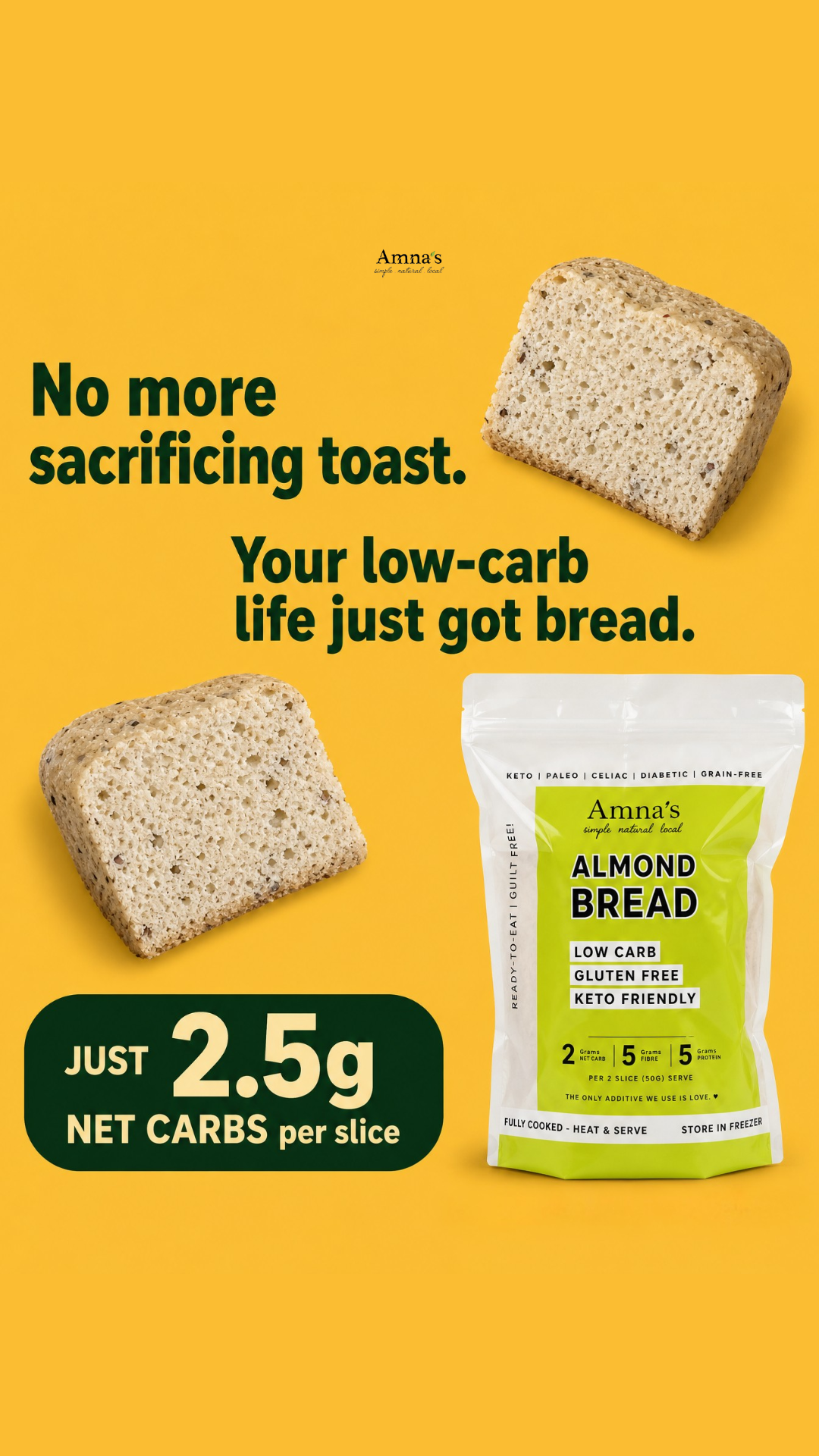 Amna's Naturals & Organics Facebook ad from Jun 10, 2026