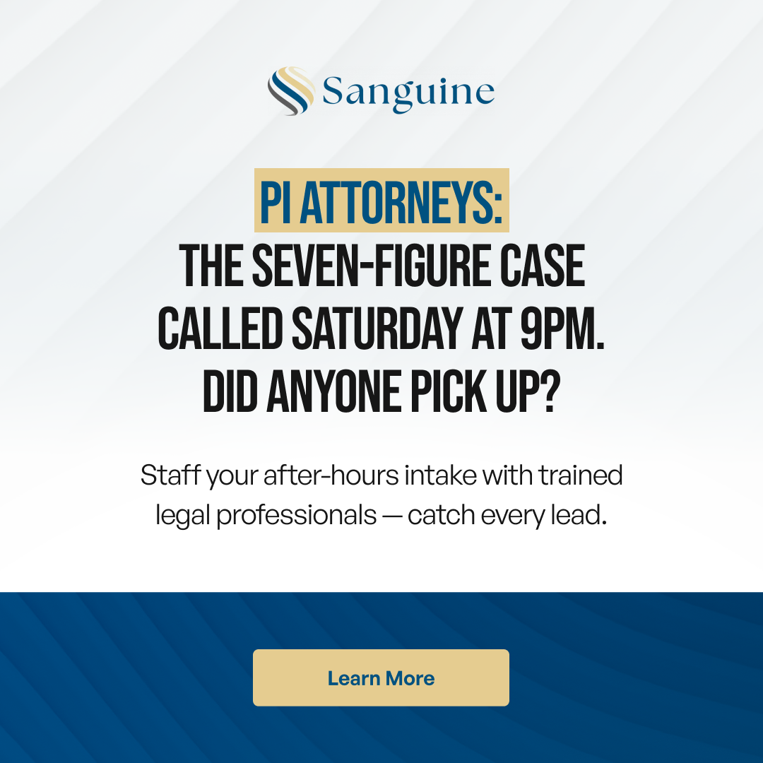 Sanguine Strategic Advisor Facebook ad: Add Trained Legal Support to Your Firm