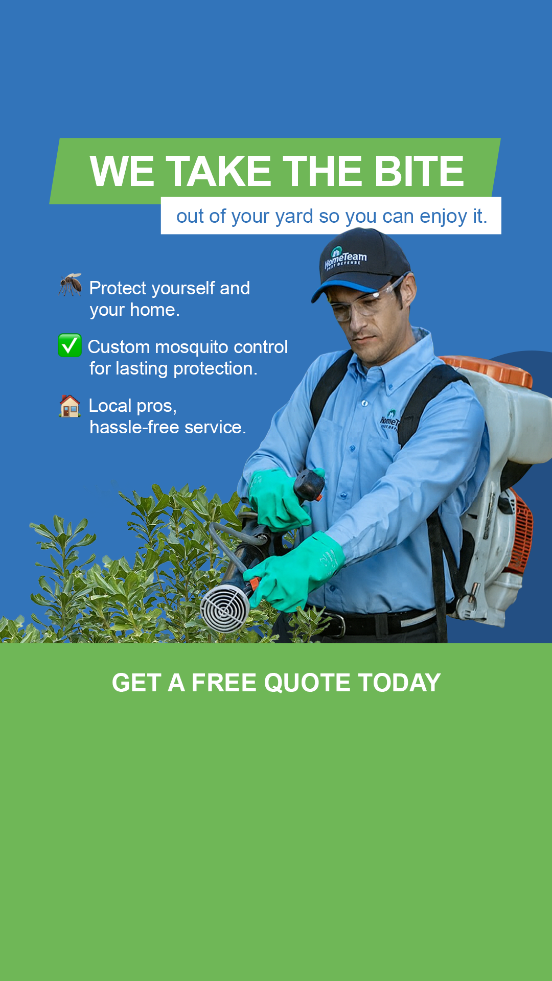 HomeTeam Pest Defense Facebook ad