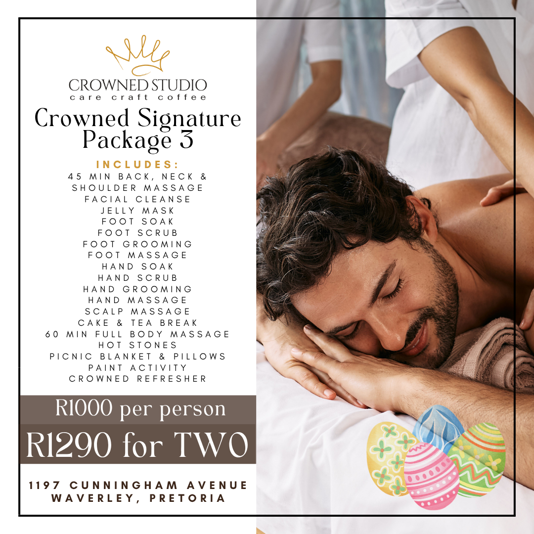 Crowned Salon & Spa - Pretoria Facebook ad: Easter Experience Spa Special
