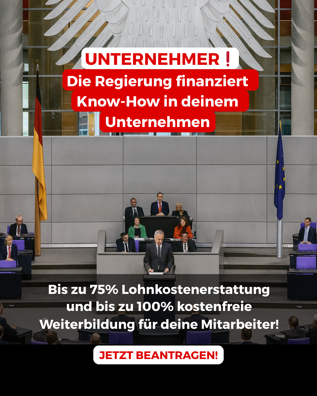 Förderservice Deutschland Facebook ad from Dec 1, 2025