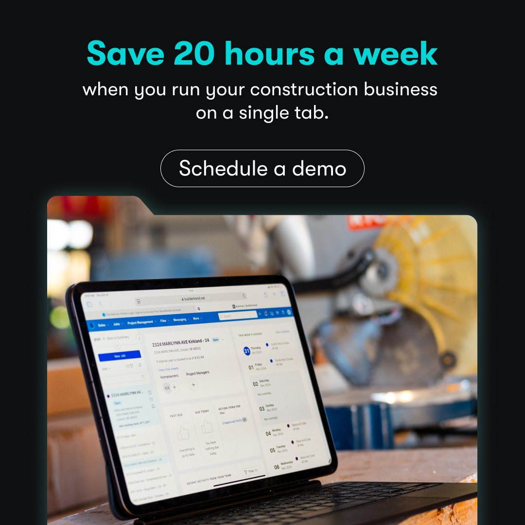 Buildertrend Facebook ad