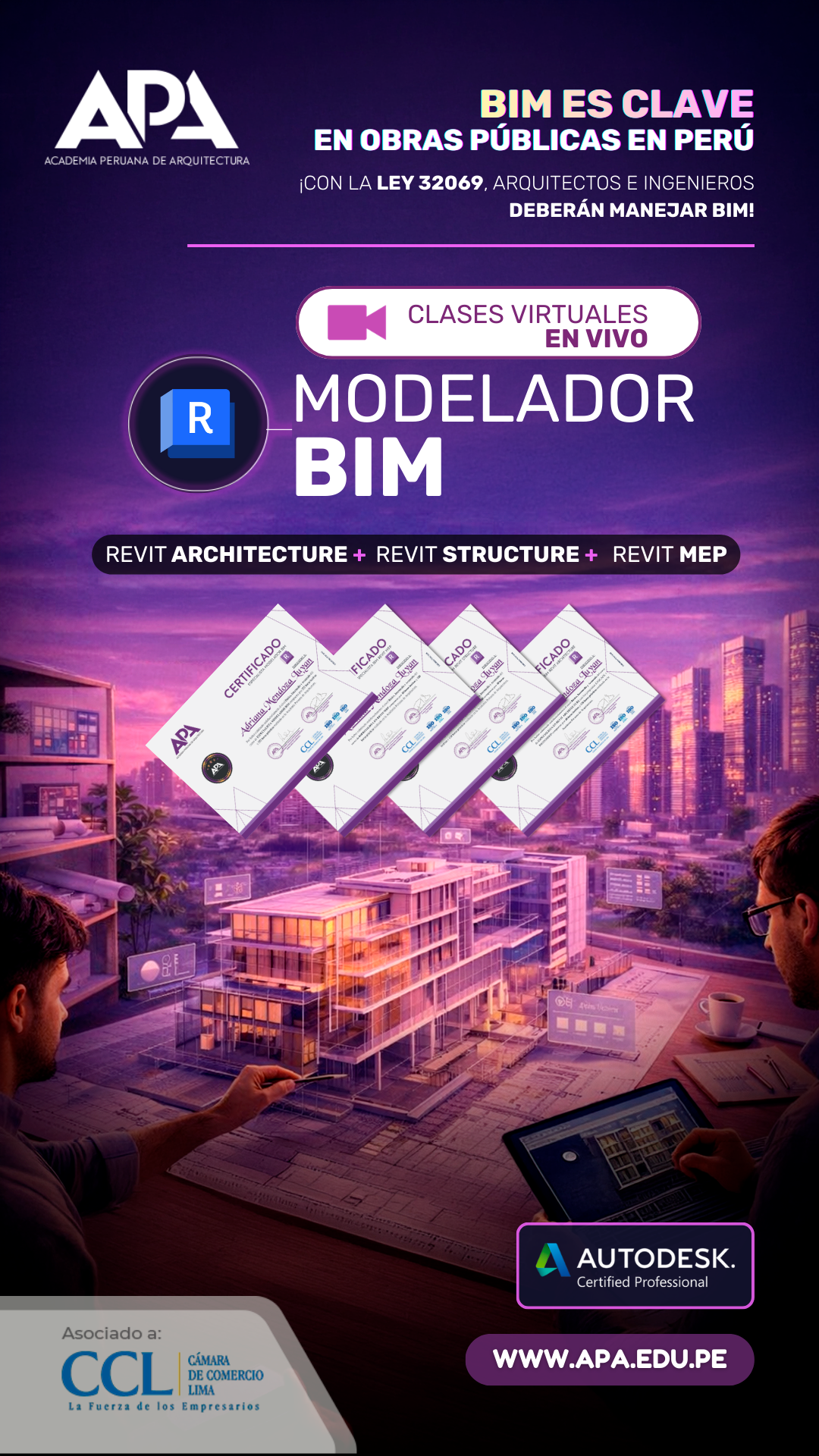 Academia Peruana de Arquitectura Facebook ad from Mar 17, 2026