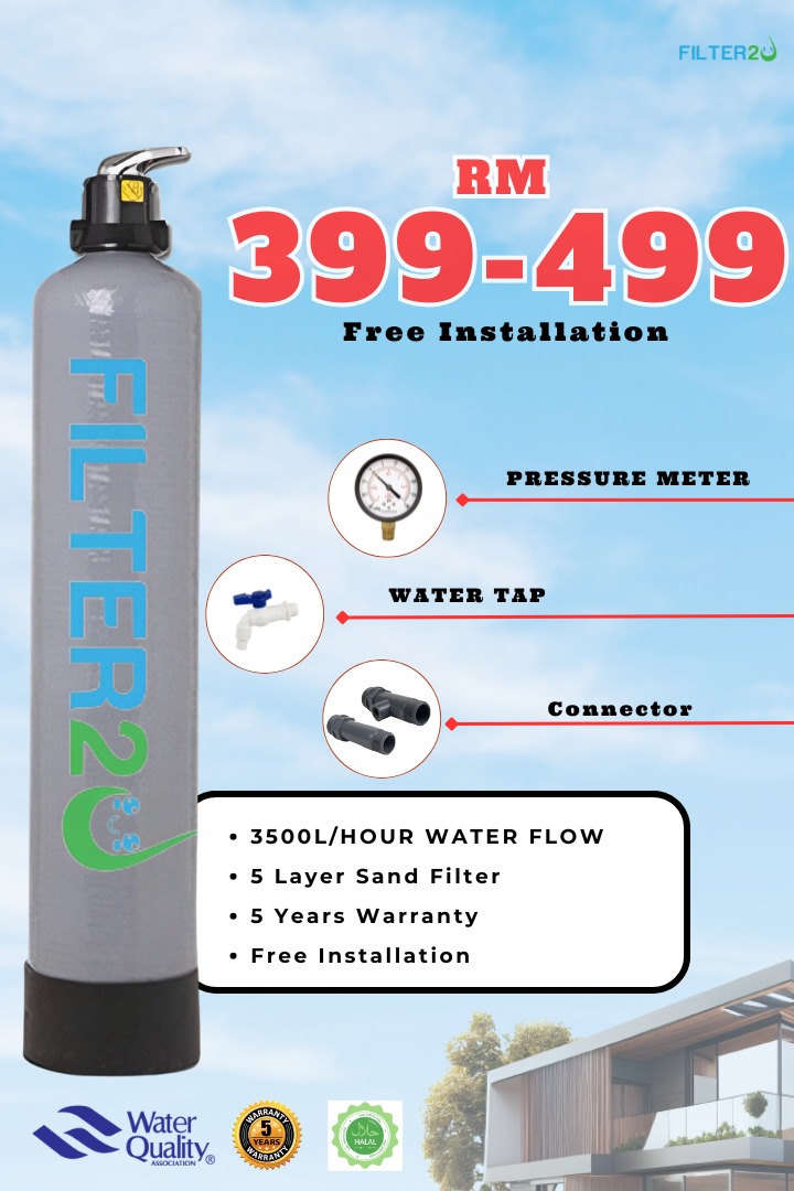 Filter2U Water Filter Shop Malaysia Facebook ad: 全屋干净水,你准备好了吗