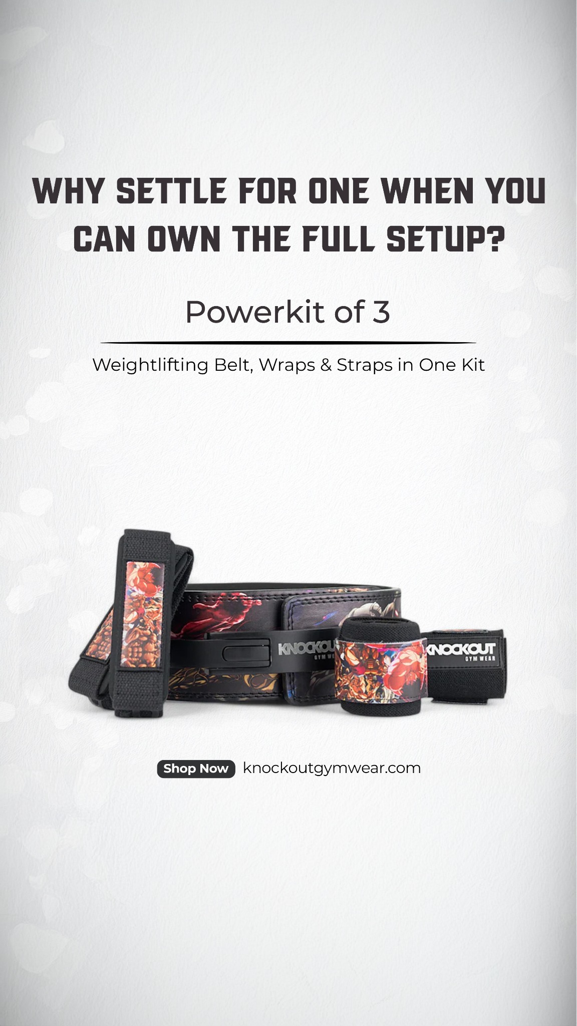 Knockout Gymwear Facebook ad