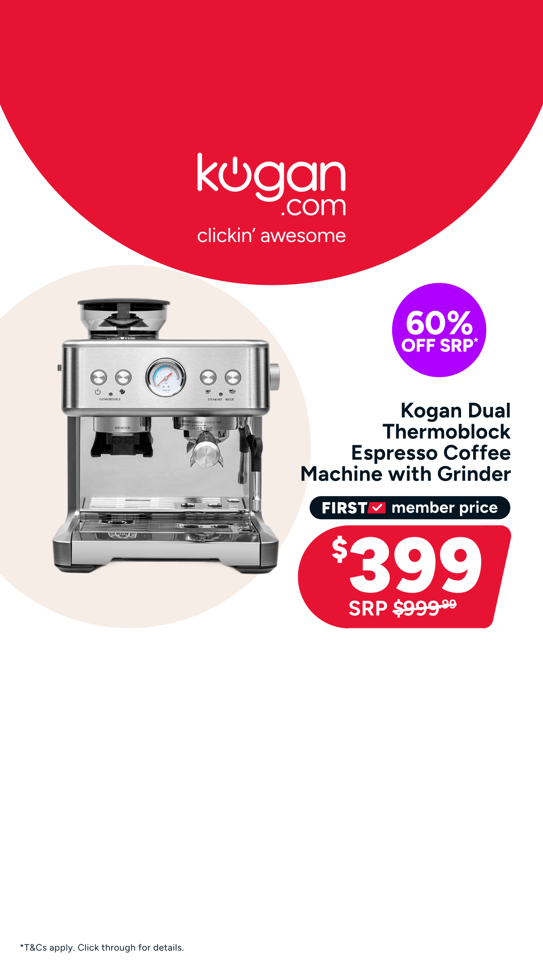 Kogan.com Facebook ad