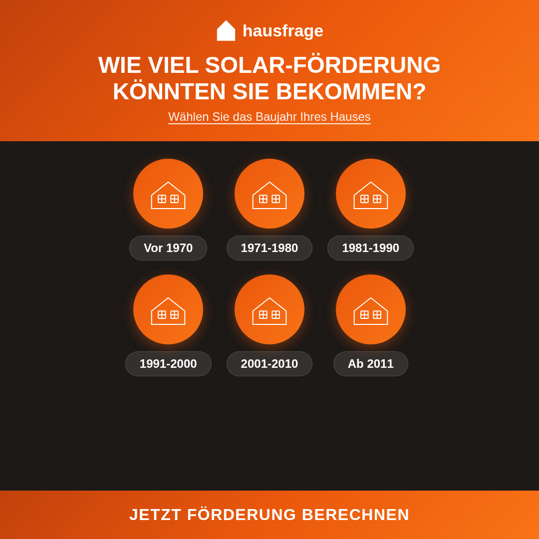 Hausfrage Facebook ad