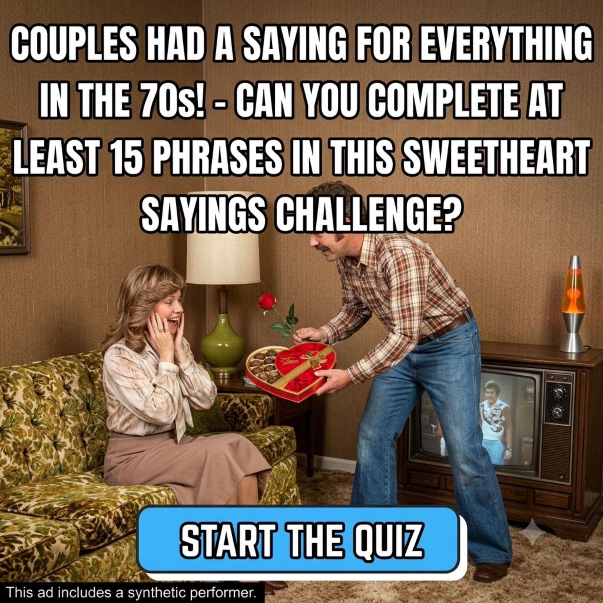 Furry Friends Quiz Club Facebook ad: Sweetheart Sayings Challenge