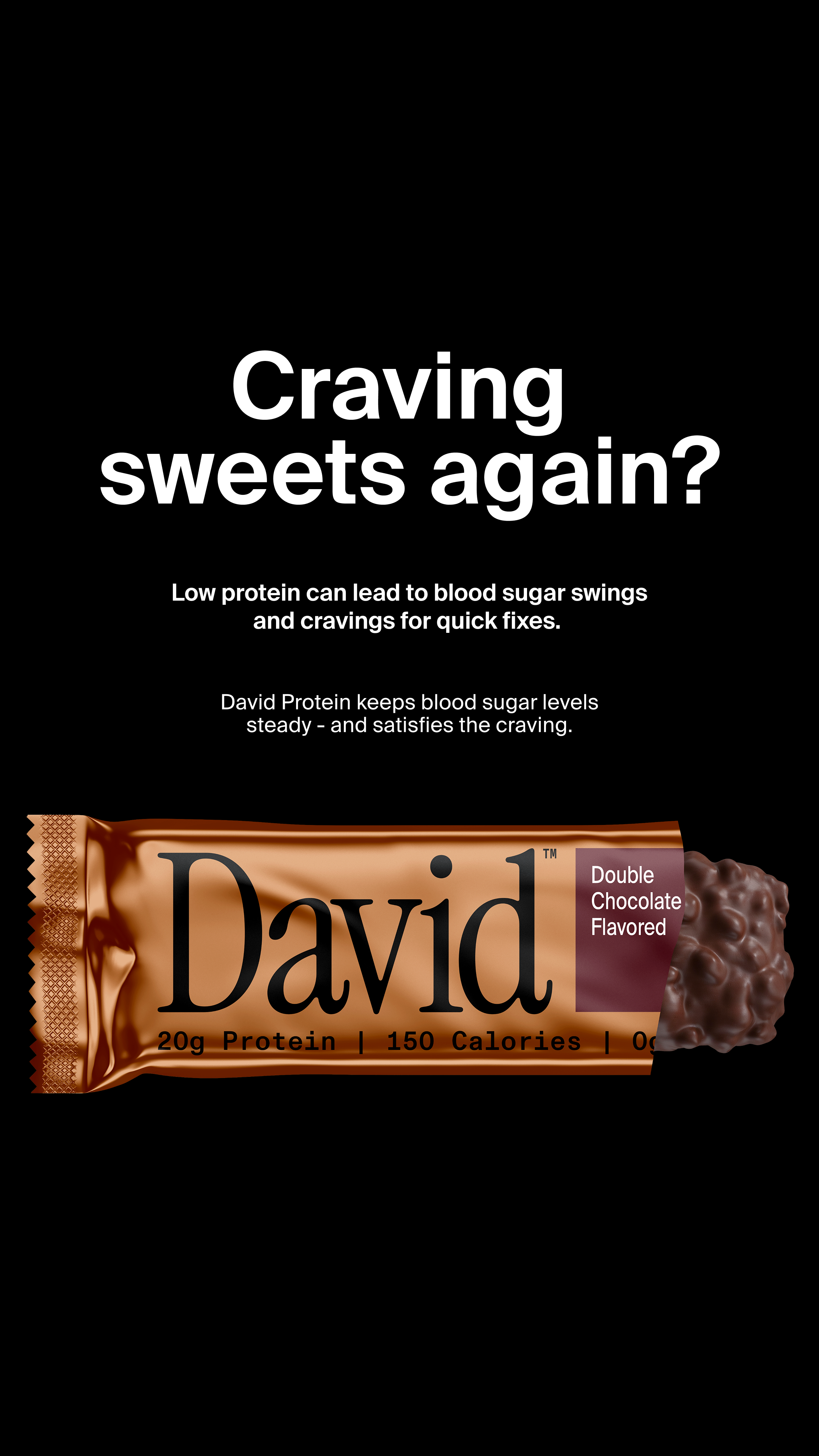 David Protein Facebook ad