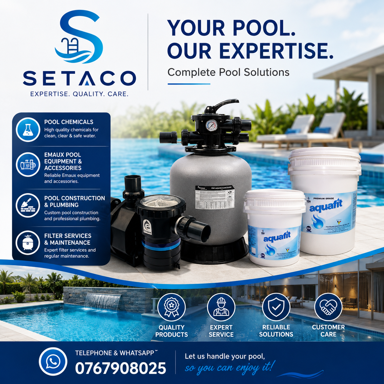Seta-co water technology Facebook ad: දැන්ම අප හා සම්බන්ධවන්න