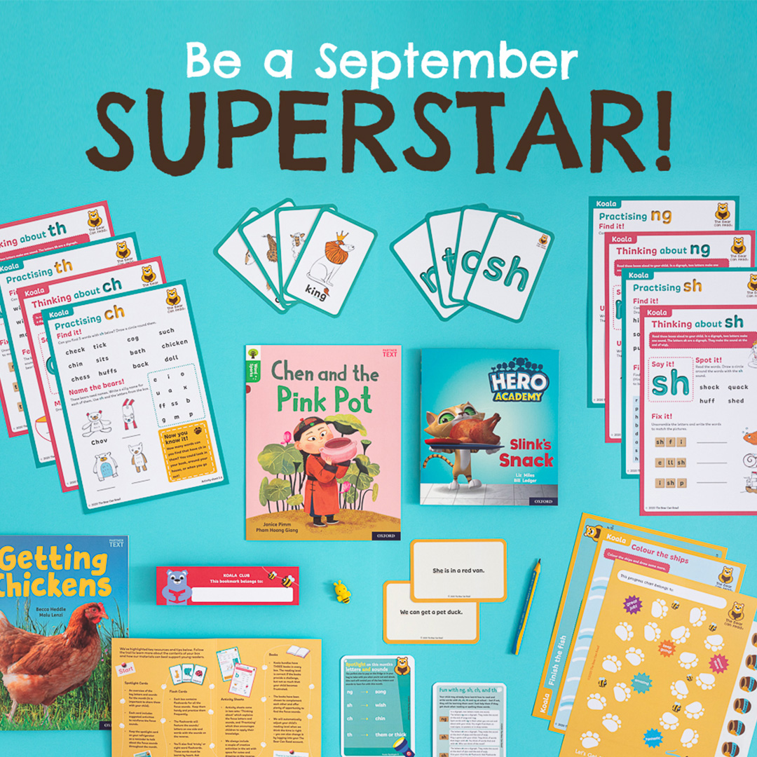 The Bear Can Read Facebook ad: Learn-to-read bundles for September School Starters
