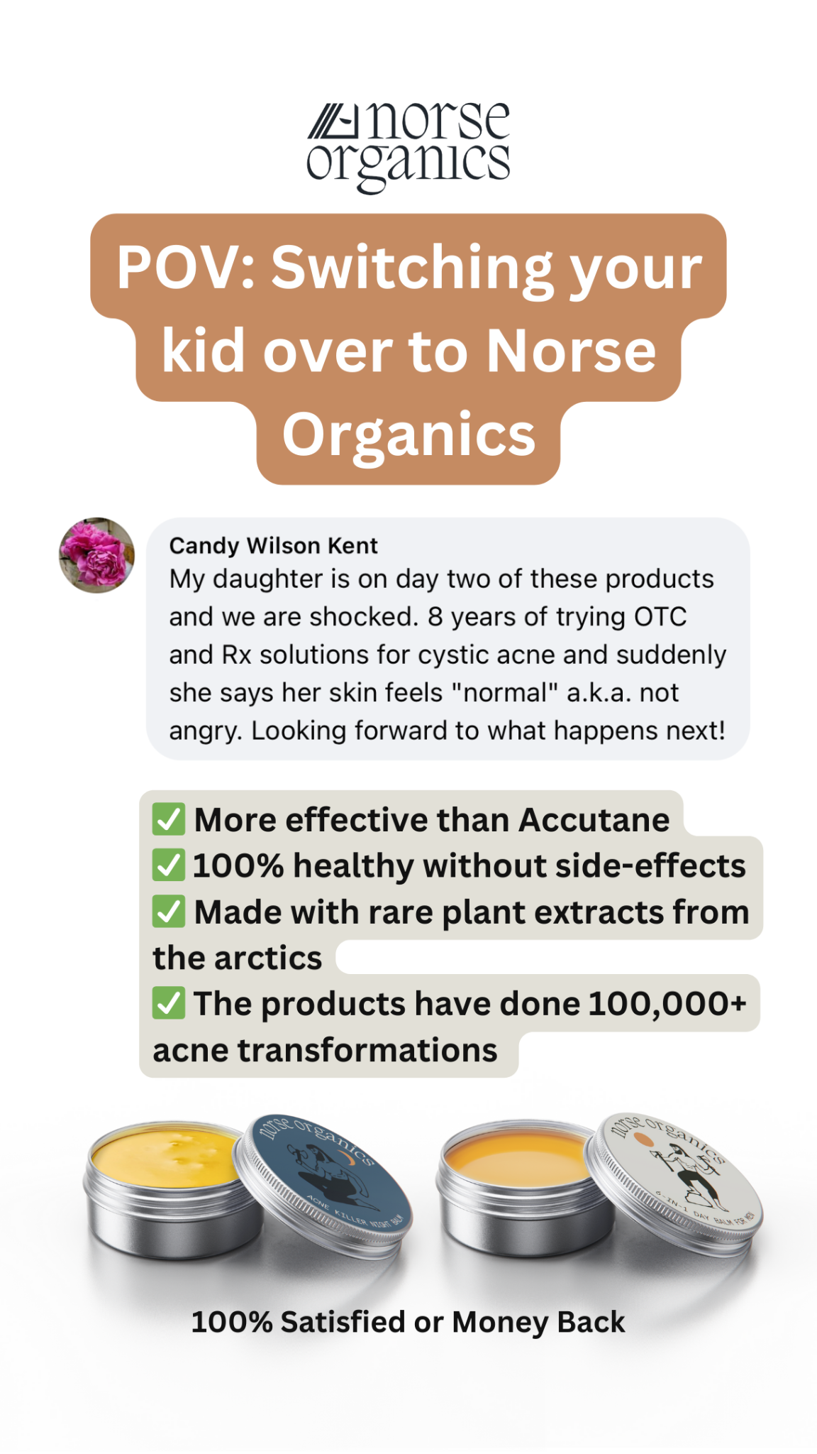 Norse Organics Facebook ad