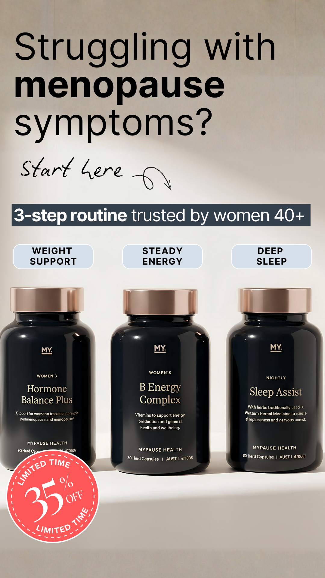 MyPause Health Facebook ad