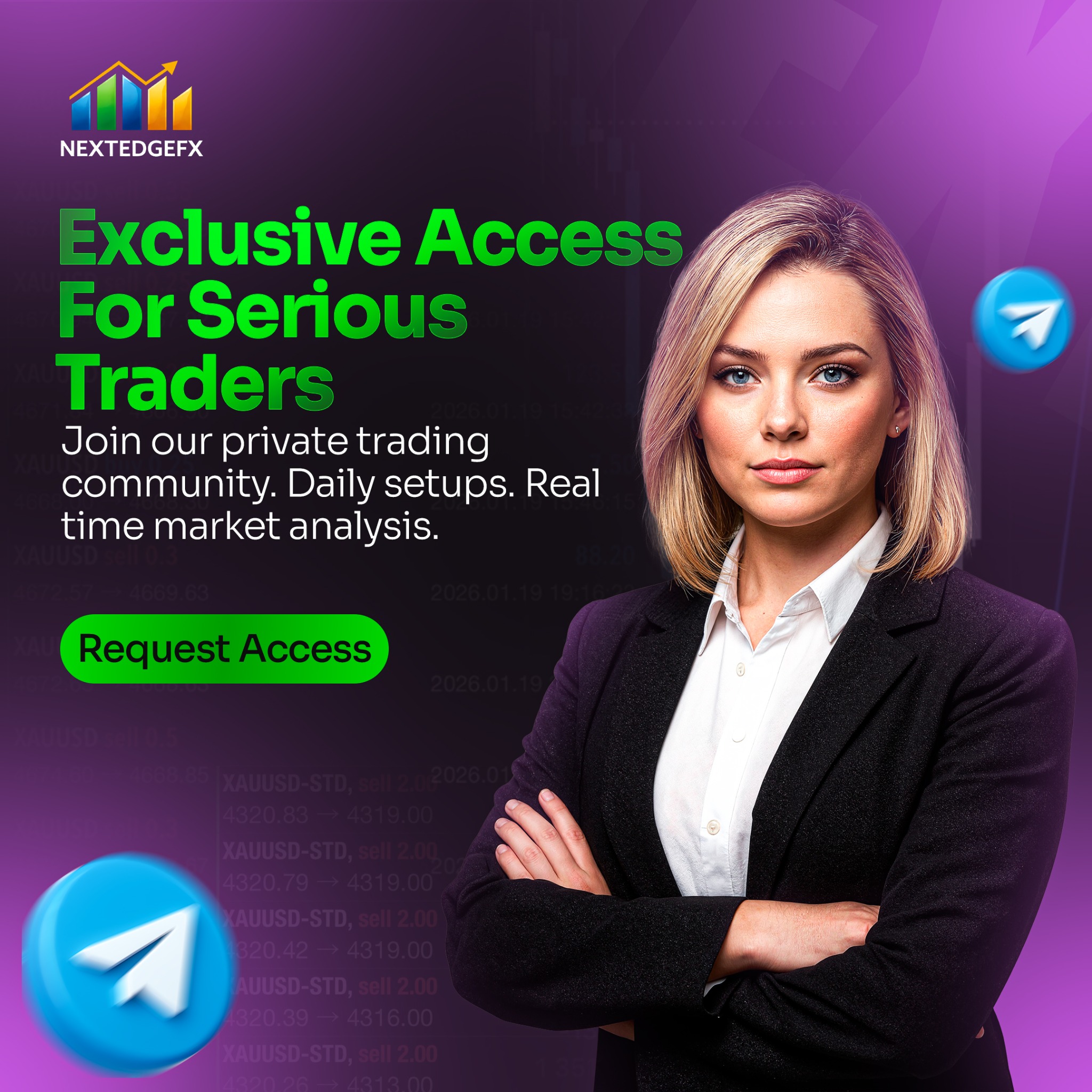Nextedgefx Facebook ad: Darmowe Sygnały Forex