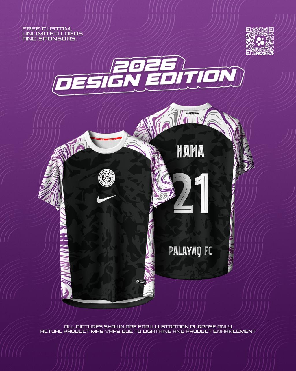 MB Clothing Facebook ad: CLAIM FREE DESIGN DISINI